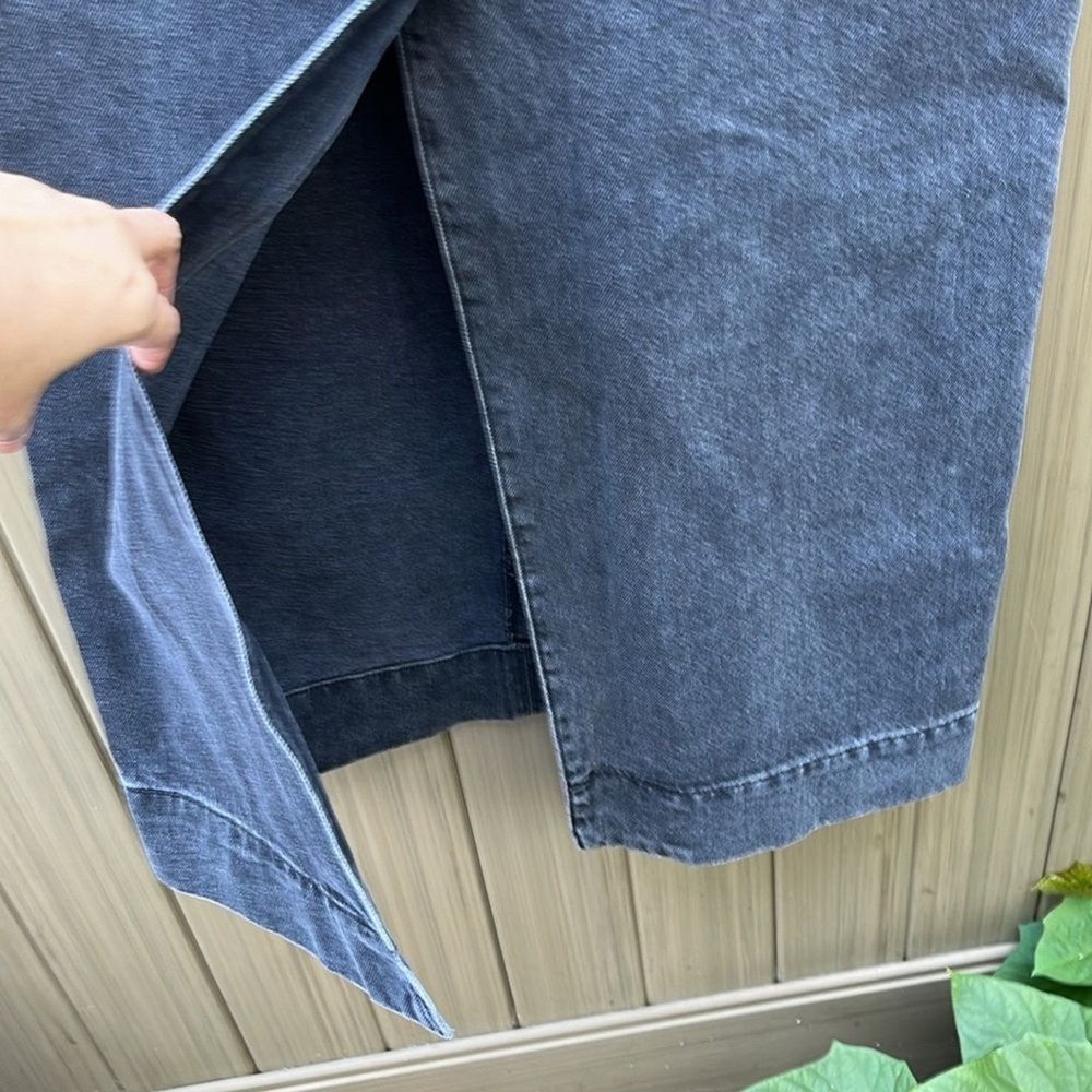 A.L.C Women's Denim Hunter Maxi Skirt size 2 Cotton Washed Black Made in USA NWT - Picture 13 of 16